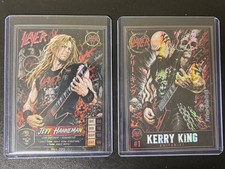 Slayer Jeff hanneman and Kerry King Refractor Custom Art Card picture