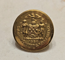 Vintage NYPD New York City Police Uniform Button 1664 Seal Superior Quality Bras picture