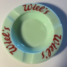✅New* Wiel’s Belgian🇧🇪Beer Vintage Glass ashtray, Made in France🇫🇷 picture