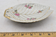 Dish Occupied Japan Roses Gold Trim Prewar picture
