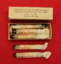WWII Period U.S. First Aid Iodine Swabs In Original Box ~ Dated 1942 picture
