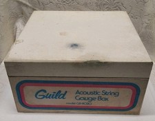 Vintage Guild Acoustic String Gauge Box Model GB-8020 Wood Counter Display Rare picture