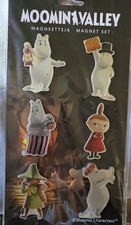 Finland Moomin Valley Metallic Magnet Set  Of 6 W/Moomin Family + Friends picture