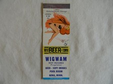 Bena Minnesota recreation pool hall f&b Roy Hughes Girly matchbook picture