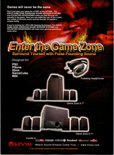 Kinyo Game Zone Ad Vintage Poster Print Y2K Gaming PS2 Xbox GameCube N64 picture