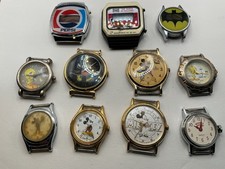 Vintage Character Watch Lot Mickey Mouse Dukes Of Hazzard Parts Repair Restore picture