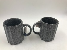 Ceramic 18oz Gray & White Mug Set AA02B19015 picture