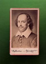 William SHAKESPEARE 1876 CDV ROOKIE CARD RC Sophus Williams Portrait Signature picture