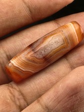 Ancient Tibetan Himalayan Agate Stone Dzi Bead picture