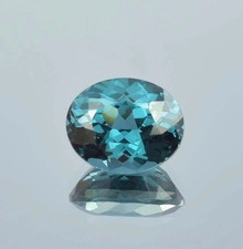 Indicolite Tourmaline 6.70Ct Blue Green Oval Gem For Rare Jewelry Making 6x5x3mm picture