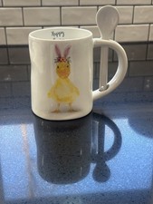 Arlington designs “happy spring” duckling with bunny ears mug picture
