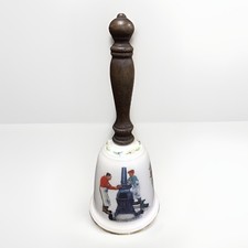 Vintage Gorham 8.5” Norman Rockwell Bell W/ Original Box picture