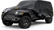 Kayme 7 Layers Car Cover Custom Fit for Jeep Wrangler 4 Dr/Unlimited 4 Door JK picture