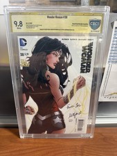 Wonder Woman #38 CBCS 9.8 SS David Finch & Meredith Finch Signed 1:100 Variant picture