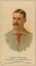 Photo:Philadelphia Joe Mulvey 1887 Baseball Portrait Quakers Third Baseman picture