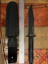John EK Commando Dagger KABAR Knife Fixed Blade Full Tang WWII VIETNAM KOREA USA picture