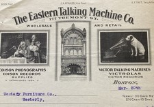 1914 The Eastern Talking Machine Co Billhead Boston Mass 177 Fremont St picture