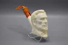 Abraham Lincoln Pipe By Erdogan EGE Handmade Block Meerschaum-NEW W CASE#1432 picture