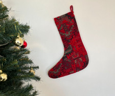 Kilim Christmas Stocking Rug Design Ethnic Gift Home Decorative Xmas Sock picture