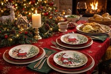 Lot 3 (no Faith) Certified Int’l Wingert Holiday Wishes Salad Dessert Plate picture