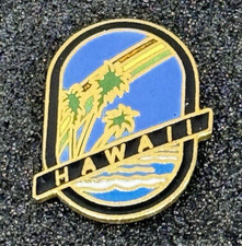 Hawaii Vintage Enamel Lapel Pin 1980's 1990's Island Souvenir Collector picture