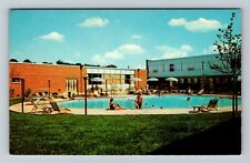 Columbus, OH-Ohio, Imperial House Arlington, Pool, Vintage Postcard picture