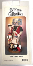Vtg 1996 Zim's Heirloom Collectibles Wooden Nutcracker Z96-60 Puppet Maker 12