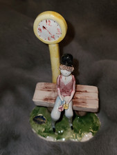 Rare Vintage Nuova Capodimonte Broken Hearted Man On Bench picture