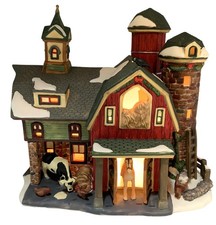 O'Well Heartland Valley Villian Barn Lighted Holiday Decoration Horse 2003 Works picture