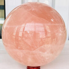 5080g Natural Pink Rose Quartz Sphere Crystal Ball Reiki Healing picture