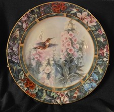 Lena Liu’s  Complete Vintage 8 Piece Hummingbird Plate Collection with COA's picture