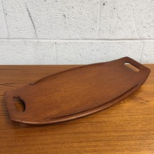 Early Dansk Surfboard Staved Teak Serving Tray Jens Quistgaard Denmark Model 801 picture
