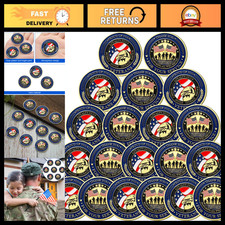 20pcs Military Challenge Coins - Veteran Appreciation Gifts, Bulk Set, Unique De picture