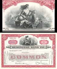 Remington Rand Inc. - 1930's-1950's dated Stock Certificate - General Stocks picture