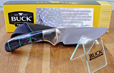 SUPERB JOE HOUSER CUSTOM BUCK KNIFE 113 SKINNER BLACK BUFFALO BOS S45VN BLADE picture