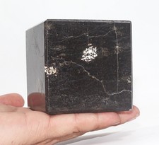 70mm Nuummite Crystal Cube Natural Stone Polished Crystal Rieki Display Stone picture