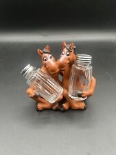 Back In The Saddle Horse Couple Salt & Pepper Holder picture