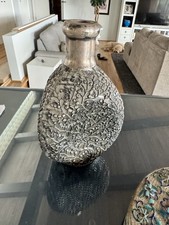 Rare 20th Century Pinched Glass Decanter. Engravings picture