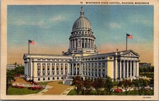 1948 Wisconsin State Capitol Madison Vintage Postcard 4P22-16 picture