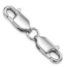 925 Sterling Double Lobster Claw Clasp Necklace Clasps and Closures picture