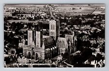 Lincoln-England, Aerial Of Lincoln Cathedral, Antique, Vintage c1970 Postcard picture