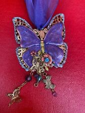 Kirks Folly Colorful Reversible Butterfly Ornament Gorgeous Colors Missing Piece picture
