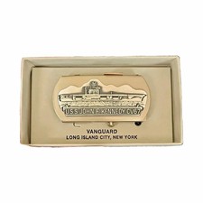 U.S. Navy USS John F. Kennedy CV-67 Metal Belt Buckle in Box picture