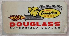 Genuine Douglass Headers Authorized Dealer VTG Water Slide Decal NOS picture