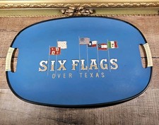 VTG Six Flags Over Texas Theme Park Memorabilia Tray, Tilso  Co. Japan picture