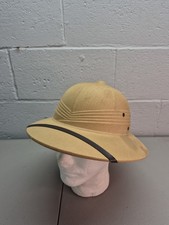 Vintage WWII 1942 US Military Pith Sun Helmet American Fiber Green Liner picture