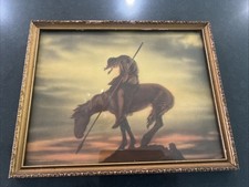 Vintage Samuel Schiff  End of the Trail Litho Native American Theme Small picture
