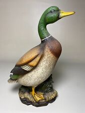 Vintage UC&GC Japan Hand Painted Ceramic Mallard Duck Figurine  10.75