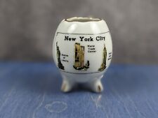 Vintage NYC New York City Toothpick Holder - World Trade Center - Hairline Crac picture