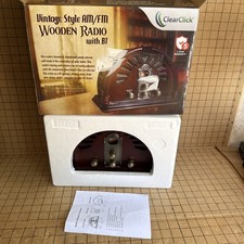 ClearClick Classic Vintage Retro Style AM/FM Radio with Bluetooth picture